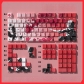 Sakura 104+24 Cherry Profile PBT Dye-subbed Doubleshot Backlit Keycaps Set Side Legends for Mechanical Keyboard